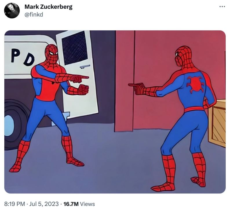 Mark Zuckerberg breaks 11-Year Twitter silence with 'Spider-Man' meme mock Elon Musk 1