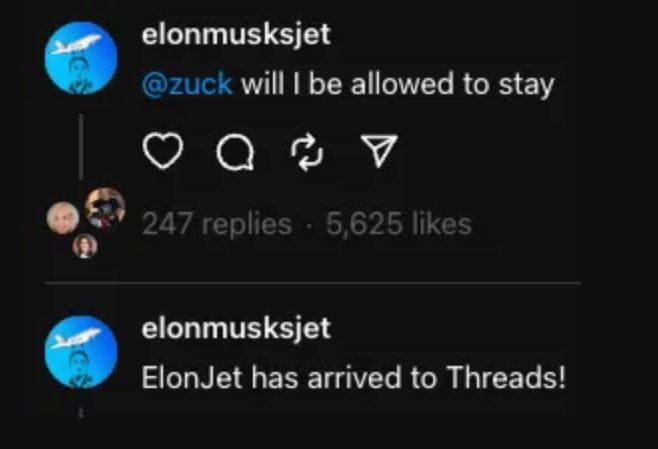 User suspended on Twitter for Elon Musk jet tracking moves over to Threads 4