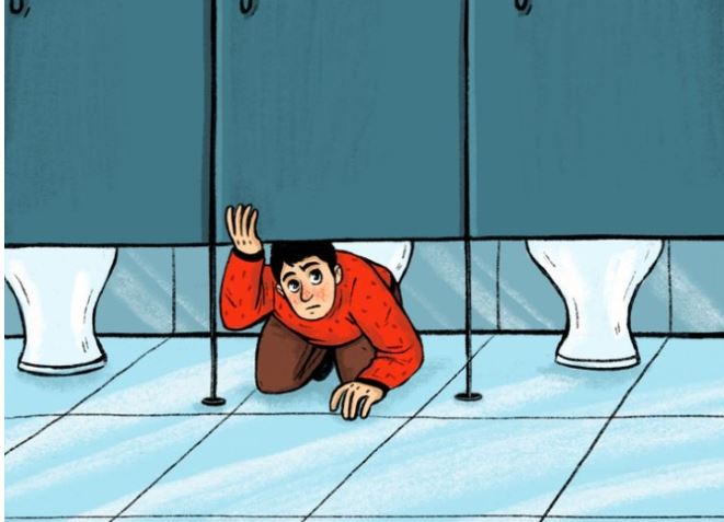 The reason why public toilet doors do not reach the floor 7
