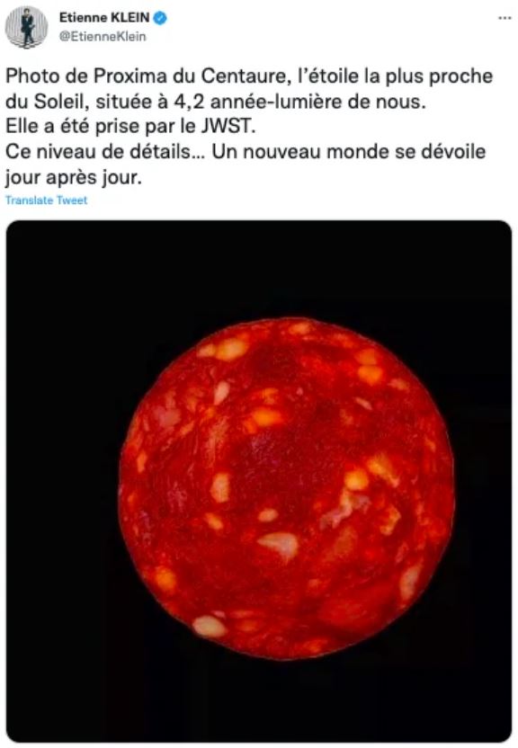 French physicist forced to apologize for 'planet' photo that was actually just chorizo 1