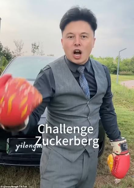 Musk's Chinese doppelganger shared hilarious videos of 'knocking out' Mark Zuckerberg 1