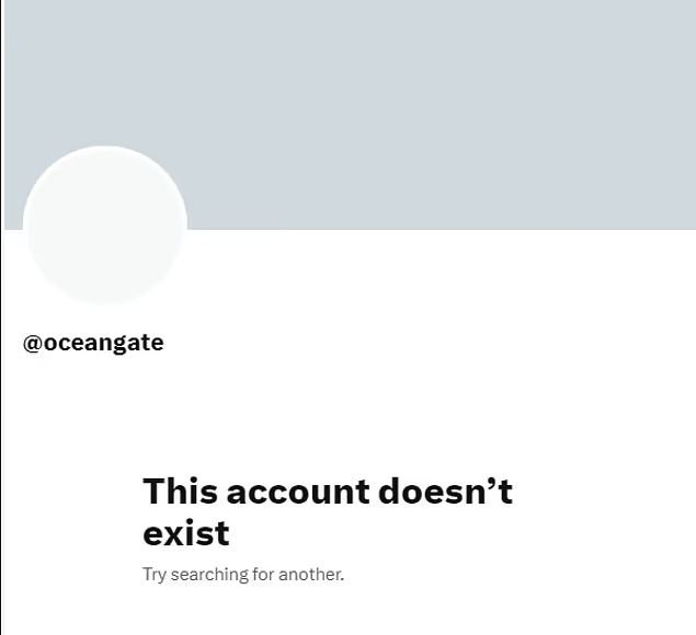 OceanGate delete ALL its social media accounts after doomed Titan sub implosion 2