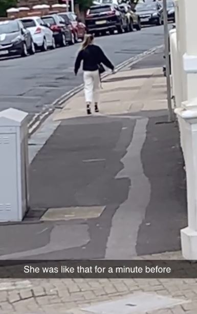 Millions freak out over woman who appears frozen in time while walking down the street 1