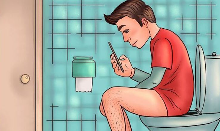 Why should we stop taking our phones to the toilet? 2