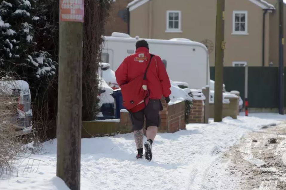 Secret behind postmen's wear shorts all year round no matter the weather 1
