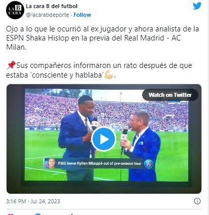 Shaka Hislop, former Premier League player, collapsed in live broadcast 1