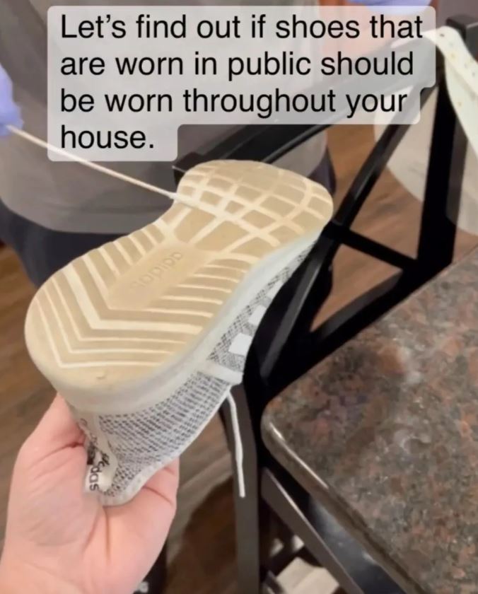 Expert shows the reason why you should never wear your shoes inside the house 1