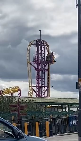 Thrill-seekers left stuck 72ft up ride at Adventure Island Southend 1