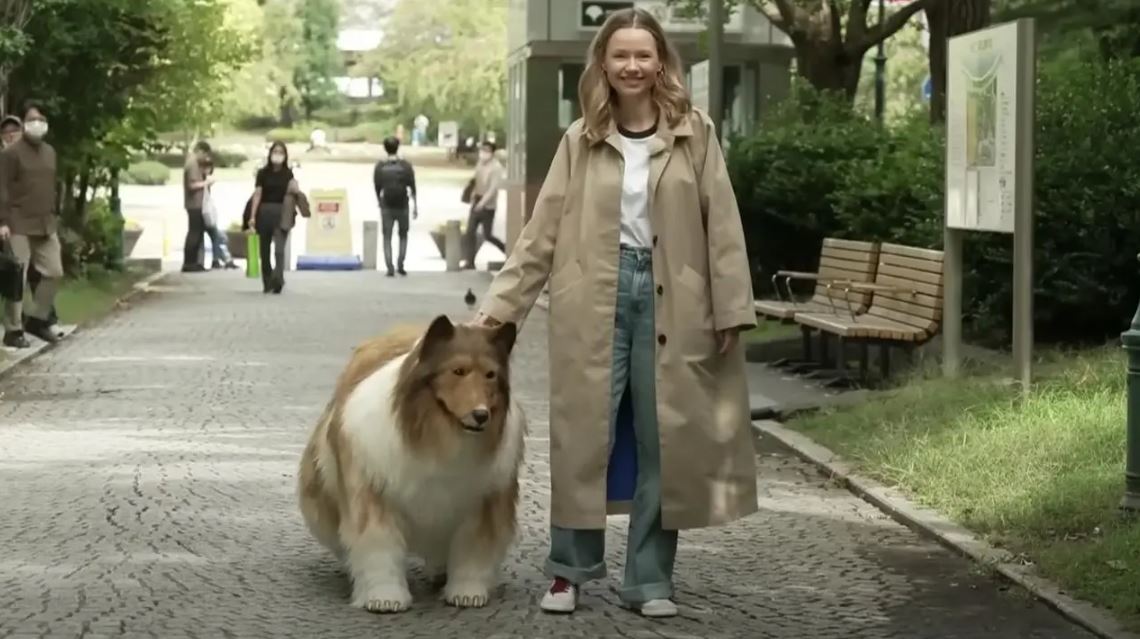 Man who spent $14K to transform himself into collie dog takes his first step in public 3