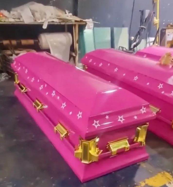 Hot pink Barbie-themed coffins for sale: “So you can rest like Barbie' 2