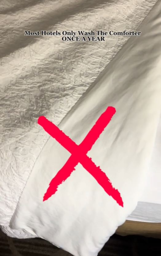 Here is the reason you should never use a hotel quilt 5