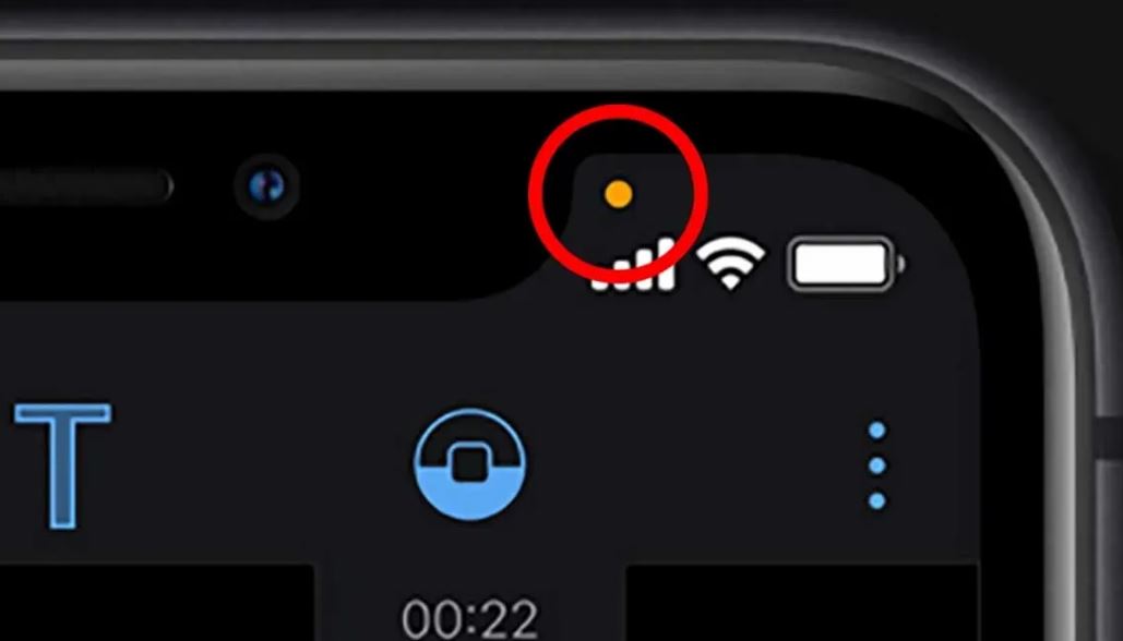 iPhone users explain the little orange dot at the top of your screen 6