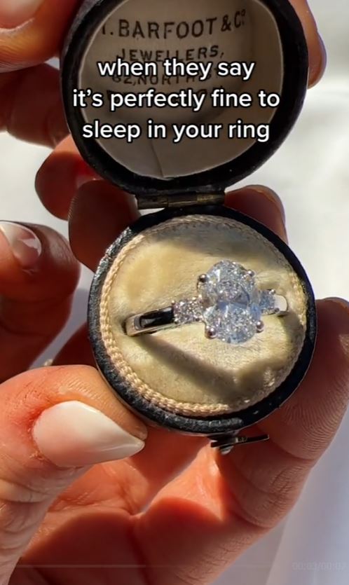 Here's why you should never sleep in your engagement ring 2