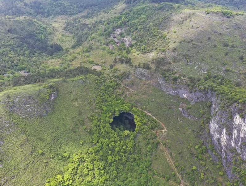 Huge ancient forest world discovered 630ft down below the surface in sinkhole in China 3