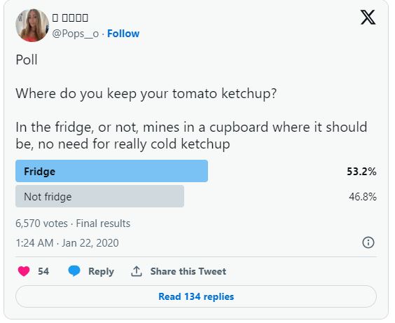 People are only just learning where you're supposed to store ketchup 2