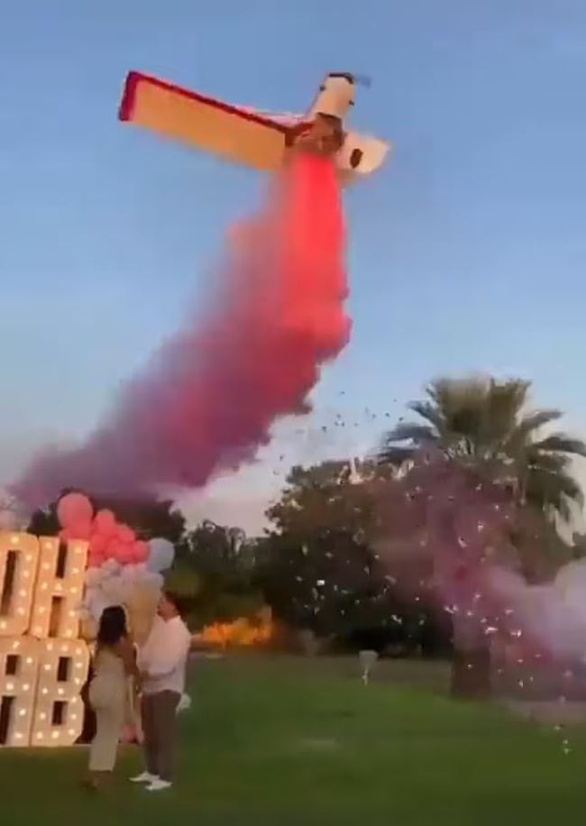 Gender reveal party takes tragic turn as plane carrying pink water crashes 2