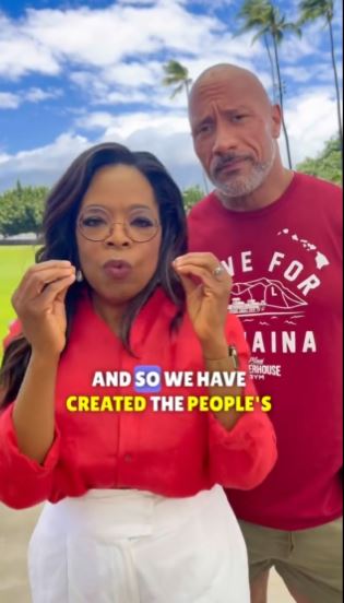 Oprah Winfrey and Dwayne Johnson were slammed for asking fans to donate toward Maui fires 2