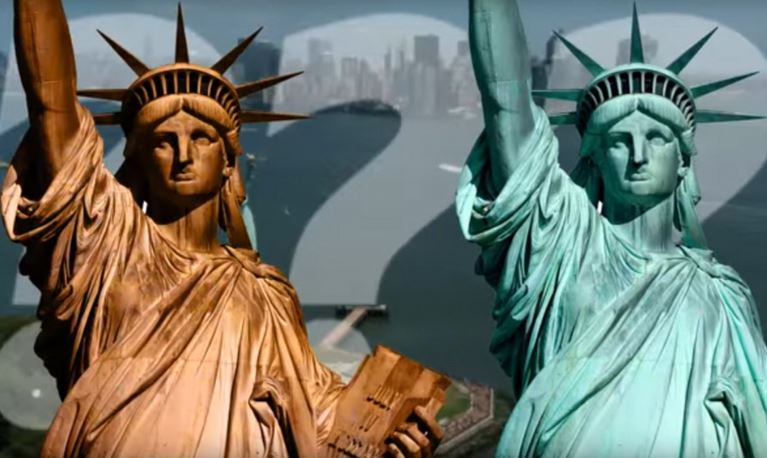 Americans want to clean the Statue of Liberty and reveal its original color 2 Americans want to clean the Statue of Liberty and reveal its original color 2