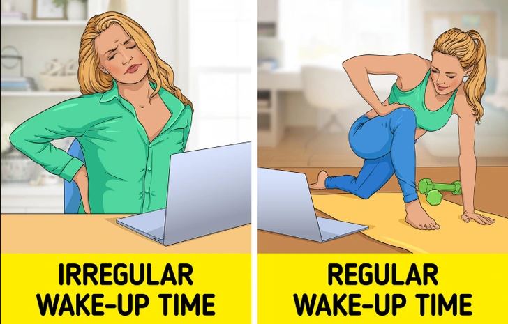 What might happen to your body if you always wake up at the same time 4