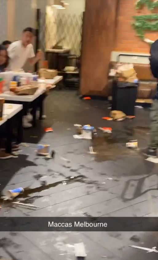 Diners are slammed for creating a massive mess at McDonald's 3