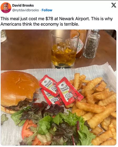 Restaurant slams NYT columnist for complaining that his meal cost $78 at Newark Airport 1