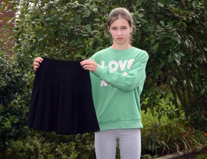 Schoolgirl left in tears at being put in isolation for Asda skirt as teacher 'checks label' 3