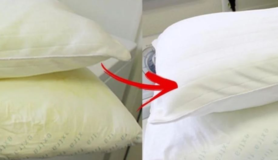 Cleaning hack to get rid of yellow stains from pillows costs just 4p 4