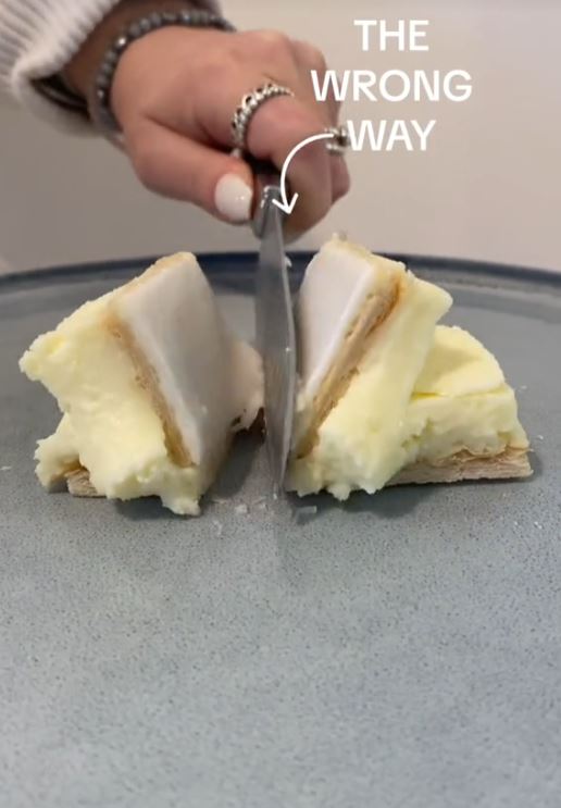 People stunned to discover they've been cutting vanilla slices the 'wrong' way for years 2