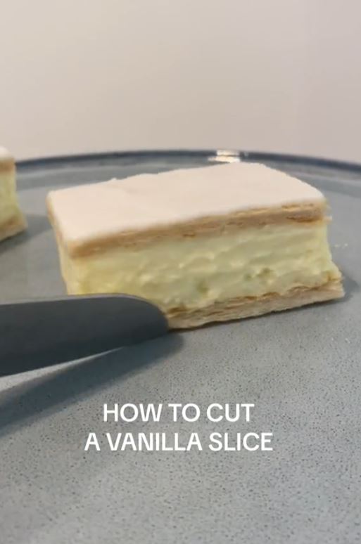 People stunned to discover they've been cutting vanilla slices the 'wrong' way for years 1