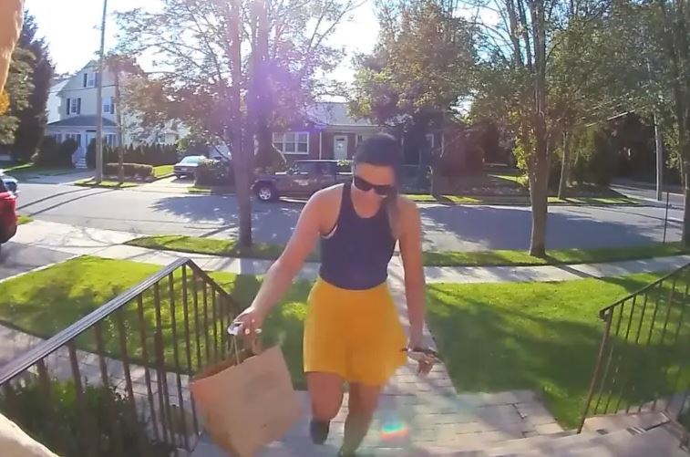 Porch pirate Doordash driver is arrested after stealing packages while delivering food 1