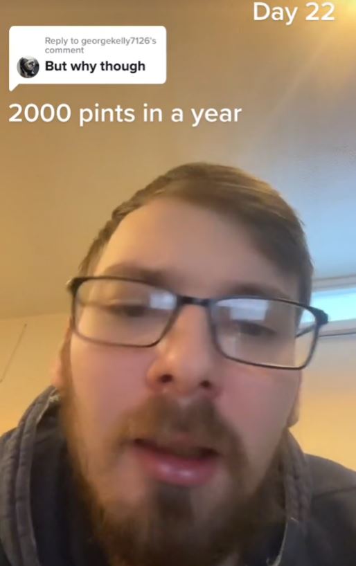 Man raises concern by drinking 2,000 pints in 200 days for a TikTok challenge 1