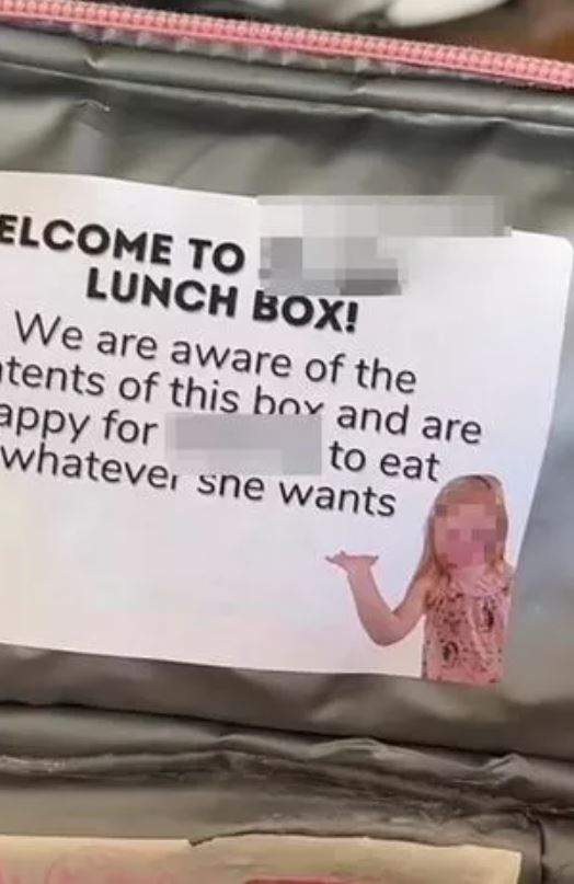 Dad places teacher's angry note in daughter's lunchbox after teacher slams 'unhealthy' food 2