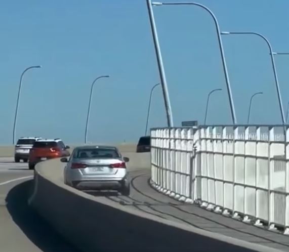 Driver cited after driving on Arthur Ravenel Jr. bridge pedestrian lane 1