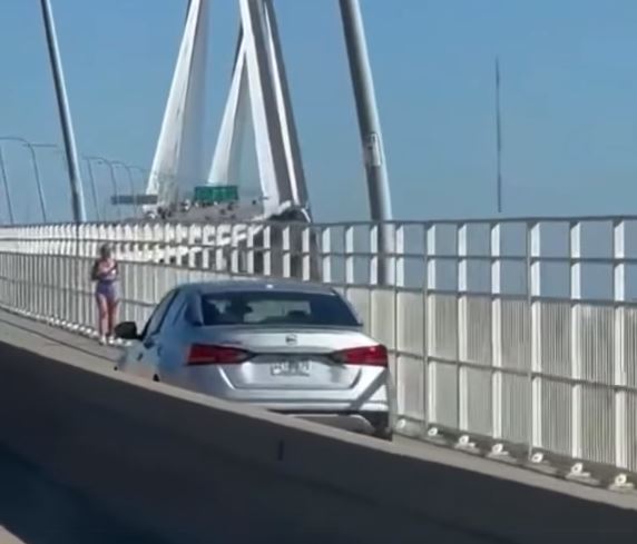 Driver cited after driving on Arthur Ravenel Jr. bridge pedestrian lane 3