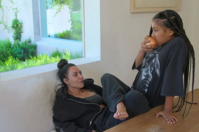 Fans puzzled as Kim Kardashian’s daughter North West eats raw onion like an apple 1