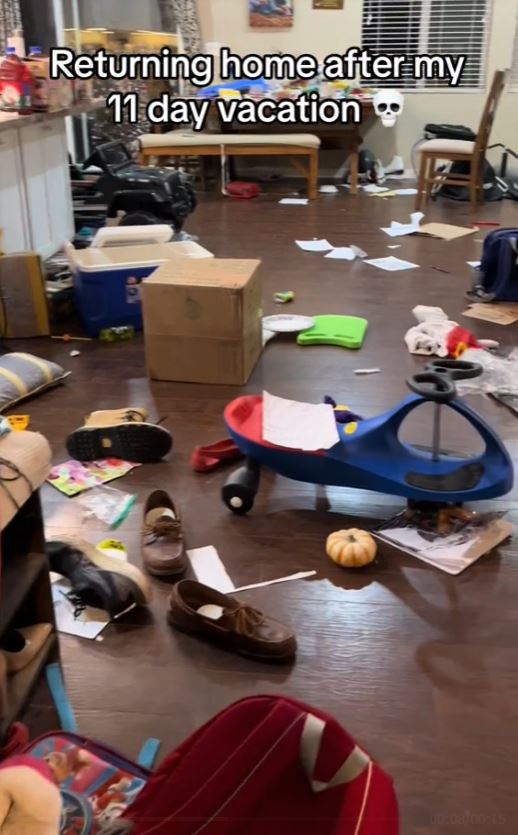 Woman urged to divorce after she shows the mess her husband made 2