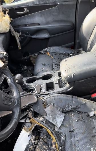 Woman stunned after spotting Stanley Travel Mug survive car fire; company offers to replace vehicle 2