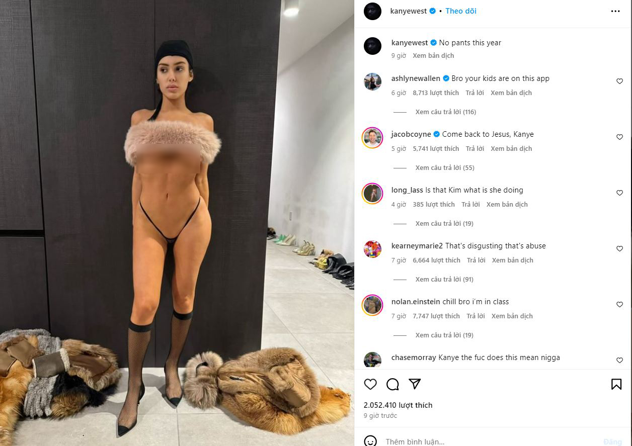 Kanye West says his wife, Bianca Censori, will wear less clothing in 2024 1