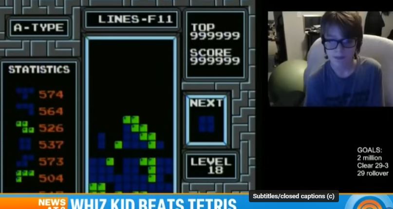 13-year-old gamer breaks record and becomes the first known person to ever beat Tetris 2