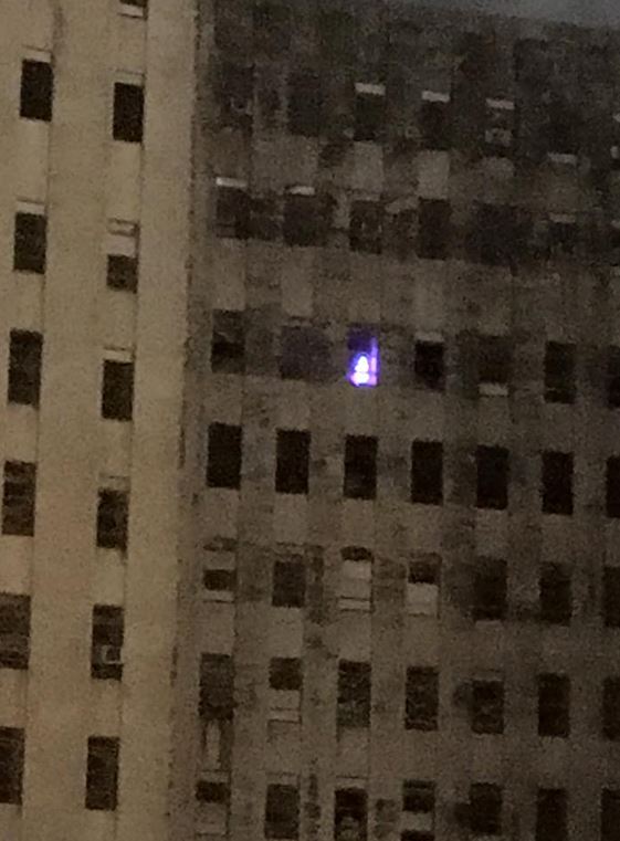 Strange image shows light switching in abandoned hospital in the the middle of night 3