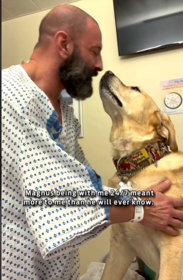 Loyal dog refuses to leave owner facing genetic challenges 4