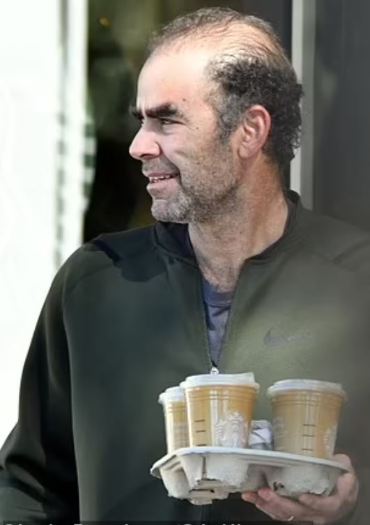 Pete Sampras leaves fans stunned with a different look as he is seen grabbing Starbucks coffee 5