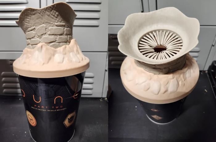 Moviegoers will soon have the chance to buy a limited-edition Dune-themed bucket of popcorn, which comes with an 'Easter egg'. 