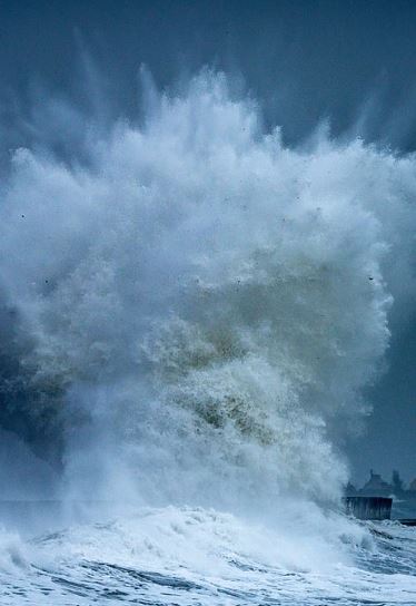 Crashing wave captured to show face of Poseidon, god of the sea 3