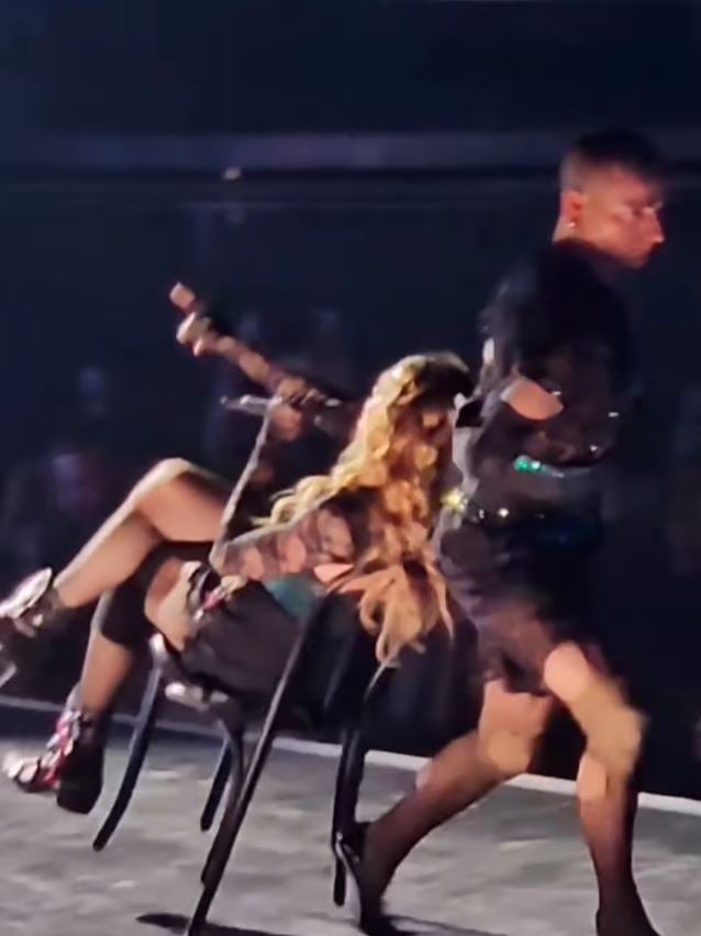  Madonna crashes on stage but makes a quick recovery in Seattle concert mishap 1