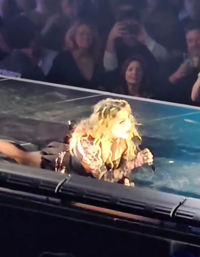  Madonna crashes on stage but makes a quick recovery in Seattle concert mishap 3
