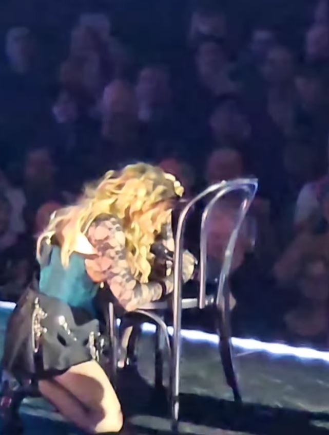  Madonna crashes on stage but makes a quick recovery in Seattle concert mishap 5