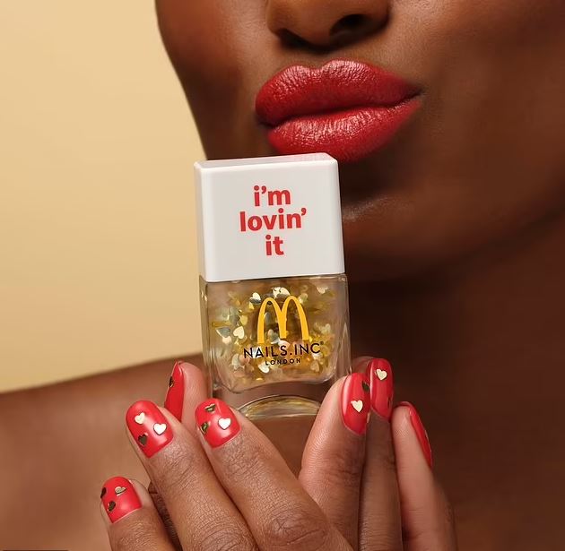 Makeup lovers now have the chance to discover and try new McDonald's beauty products. Image Credits: Nails. INC