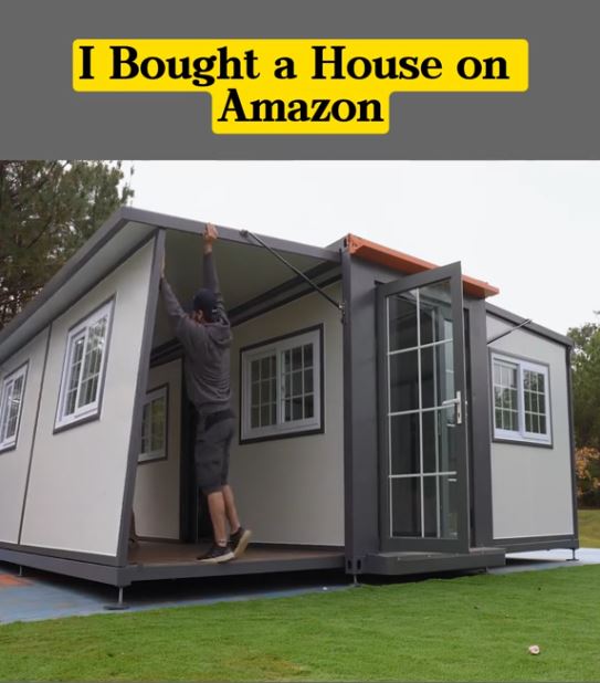 Just $20,000, you can buy a tiny home from Amazon. Image credit: @unspeakable_fanytb/Tiktok