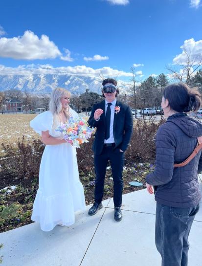 Software engineer sparks debate after wearing Apple Vision Pro on wedding day 2